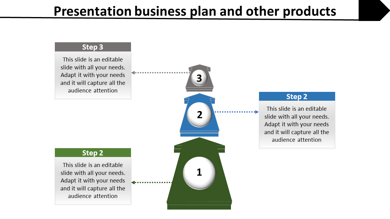 Free - Business Plan Presentation Example Template - Three Nodes